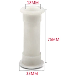 Boat 3/4 Inch Thru Hull White Drain Tube Up to 2 1/2 Plastic Drain Tubes For Boat Transom Fits 1-1/4inch Opening White