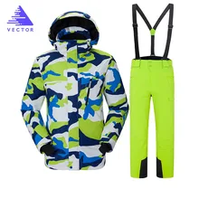 Мужские лыжные и сноубордические наборы супер теплый водонепроницаемый ветроустойчивый сноуборд куртка+ брюки зимние костюмы мужская одежда