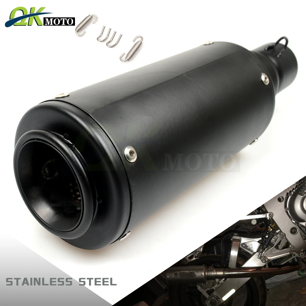 

51MM Universal Motorcycle Exhaust Pipe Moto Muffler Escape Pipe With ATV Dirt Pit Bike For Kawasaki ER6N CB400 AK155