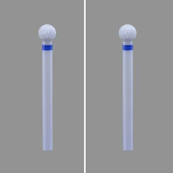 

2pcs Ball Shape- White Zirconia Ceramic Dental Lab Burs - Cross Cut