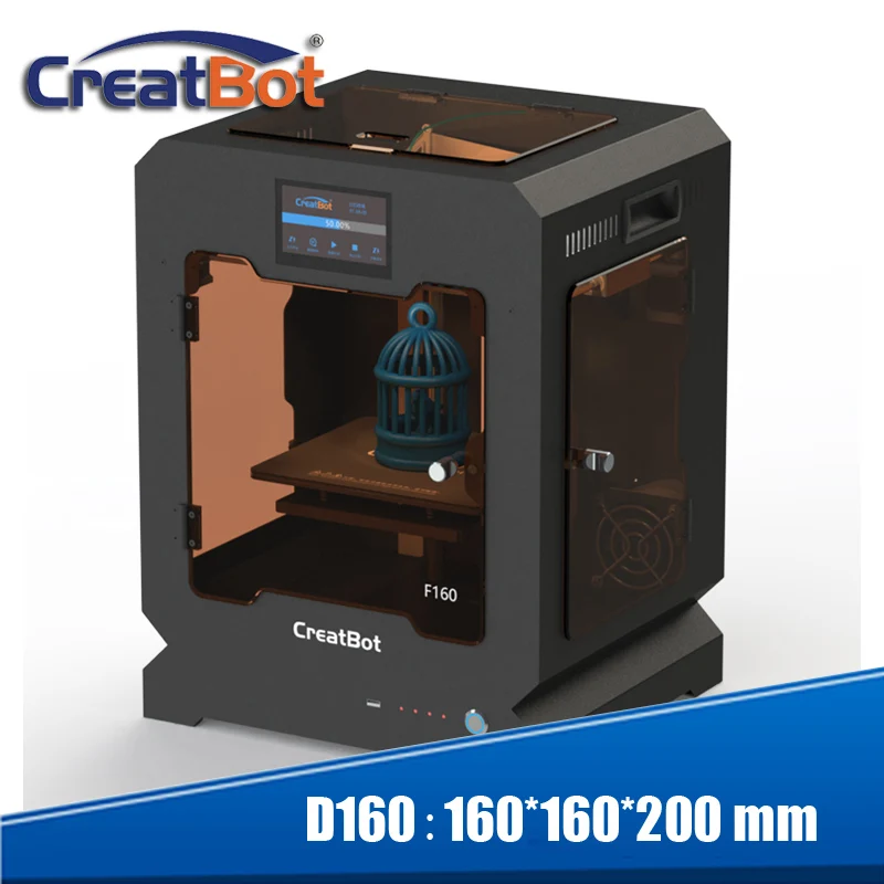Creatbot 3d printer high temperature F160 PEEK print machine 160*160*200 mm for school education dental medical area Creatbot 3d printer high temperature F160 PEEK print machine 160*160*200 mm for school education dental medical area