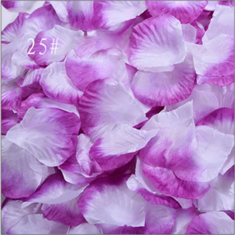 500 шт./лот шелковые лепестки роз цветов листья свадебные принадлежности подарки