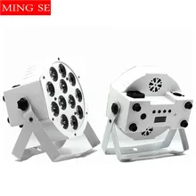 Быстрая 12x12 Вт плоский светодиодный светильник белого цвета 12*12 Вт Гладкий RGBW смешанный цвет DMX 4/8 каналов сценическая стирка