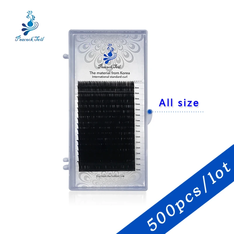 US $1.014.50 Wholesale 16 Rows Eyelashes For Extension Professional Completa Eyelash Extensions Individual Eyelashes Peacock Tail 500pcsLot
