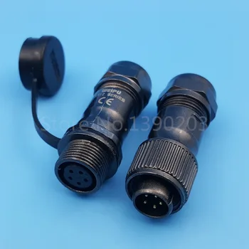 

1Set 5Pin ST12 Metal Waterproof IP67 Cable Butt Circular Aviation Connector 5A/180V
