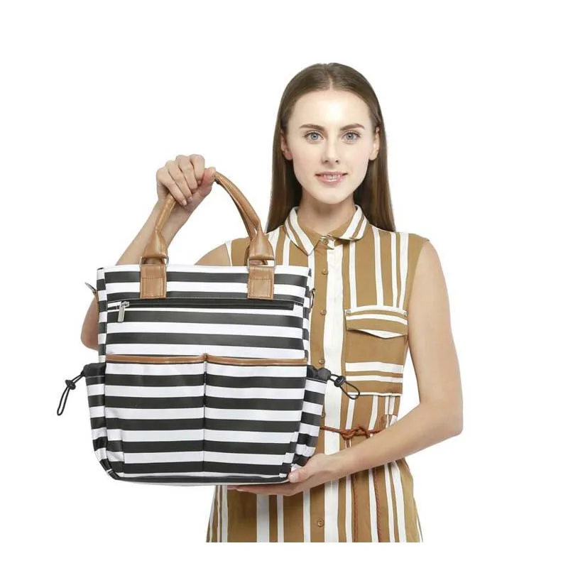 Новая полосатая сумка для мамы, модная многофункциональная Наплечная Сумка, Большая вместительная сумка для мамы и ребенка, сумка для