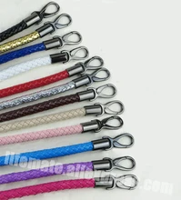DIY 52cm Short 1.2cm Replacement Straps Colorful PU Leather Purse Handles for Handbags Belt Bag Accessory with Gun Black Clasps