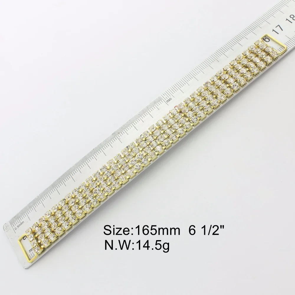 Nidalee, 165 мм, Соединительные элементы для бикини стразы, цепочка для бюстгальтера для плавания, пряжки, свадебная аппликация, свадебные украшения, 2 шт