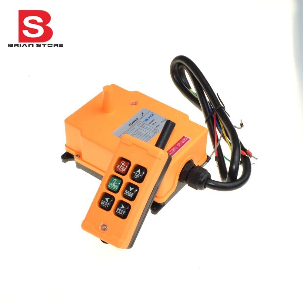 US $60.25 6 Channels 1 Transmitter 1 Speed Control Hoist Crane Radio Remote Control System