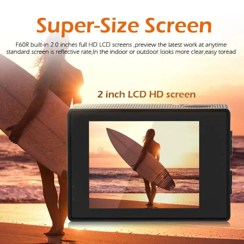 F60R 4K WI FI экшн Камера 1080P HD 16MP видеокамера на шлем с возможностью погружения