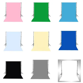 

LB 9 Colors Solid Pure Color No Crease Background Photography Polyester Backdrop Studio Photographic Props Seamless Cleanable