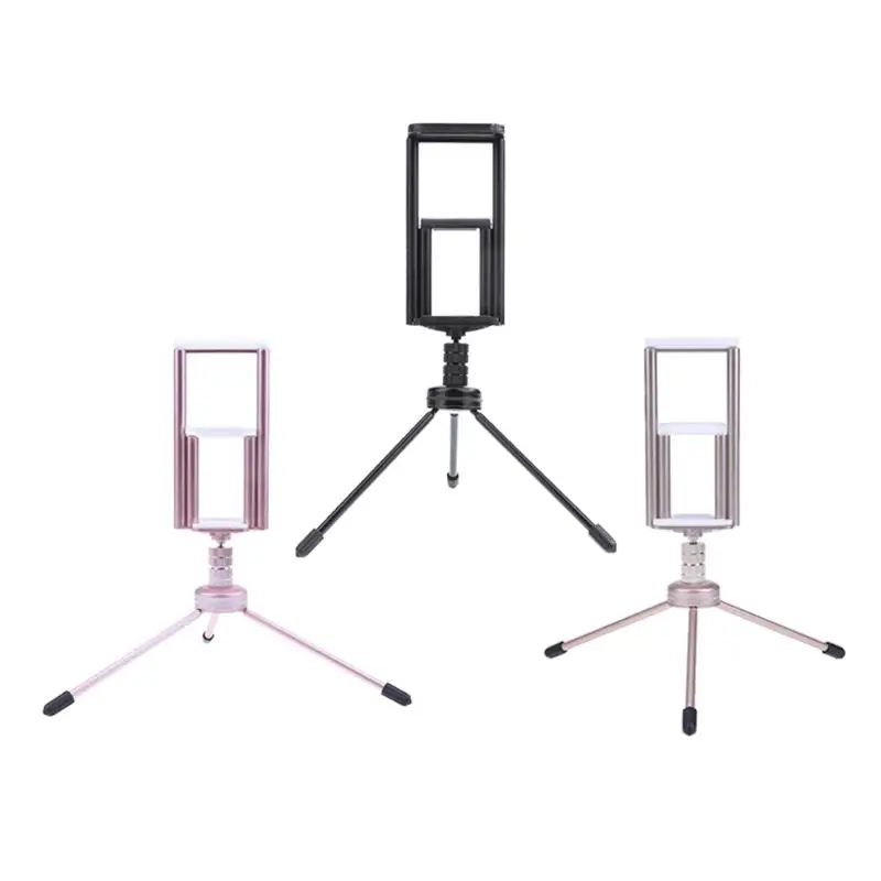 Mini Portable Phone Tripod Aluminum Lightweight Three Legs Tablet Stand
