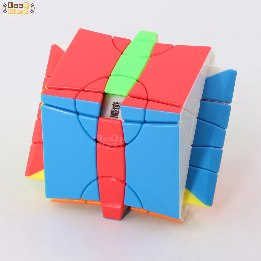 MoYu Yileng Fisher Time Wheel Cube, волшебный куб, головоломка, игрушка для соревнований, черный, без наклеек, необычная форма, твист, куб