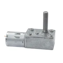 DC 6V 12V 24V Worm Gear Motor High Torque Turbo Geared Motor Gear Reduction Motor 6-210RPM M8x33mm Electric Reducer Motor