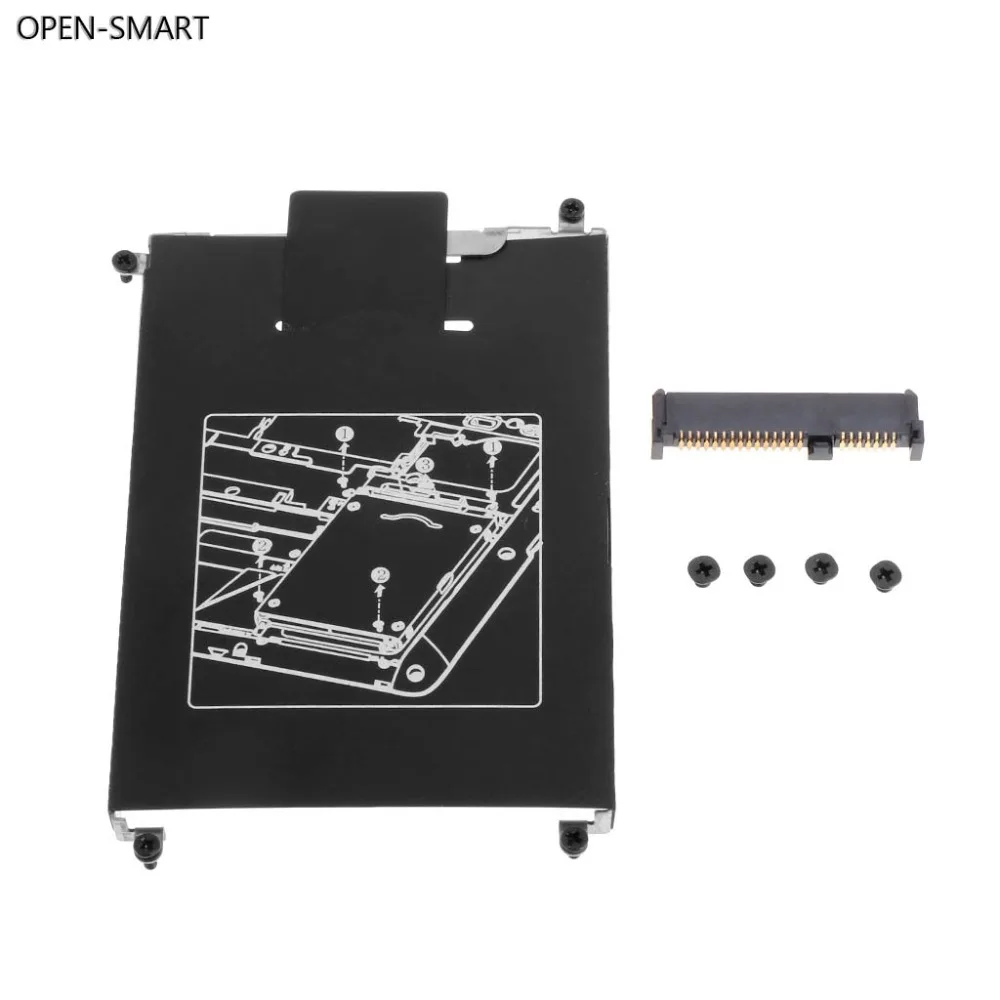 

OPEN-SMART HDD Caddy Adapter Hard Drive Disk Interface Bracket SSD Cable Connector Laptop Accessory Screw for HP 820 G1 G2