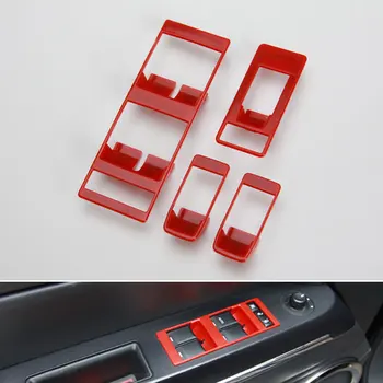 

4x Chrome Door Window Switch Button Panel Cover Trim Fit For Patriot Compass 2009-2015 Car Styling Auto Accessories Car Stickers
