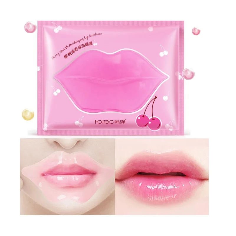 ROREC Cherry Lip Mask Lip Film & Balm Collagen Moisturizing Exfoliating