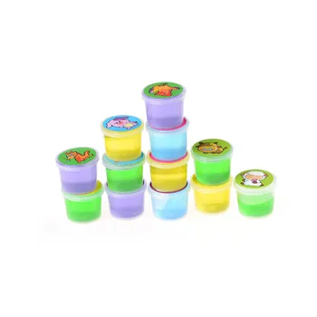 

Intelligent Develop Hand Gum Plasticine Rubber Mud Playdough Children Fun Toy 30g Crystal Magnetic Color Clay Slime Mud For Kids