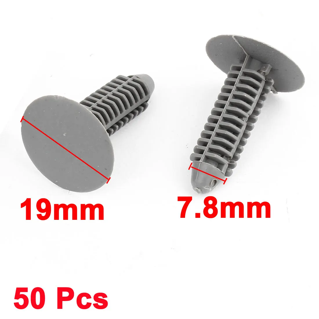 X Autohaux 50 X Car Auto Parts Plastic Push Screw Rivet Panel Fixings Clips Grayin Auto