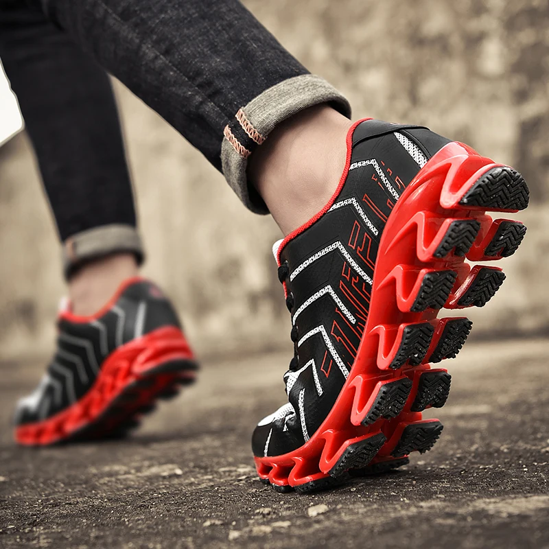 Новинка г. Супер крутая дышащая обувь для бега мужские кроссовки Весенняя спортивная обувь для улицы бейсбольная тренировочная обувь для мужчин