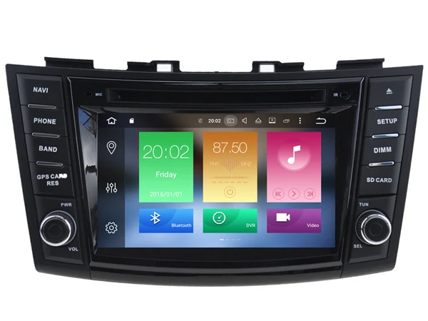 Best Android 8.0 CAR Audio DVD player FOR SUZUKI SWIFT (2011-2015) gps Multimedia head device unit receiver BT WIFI 18