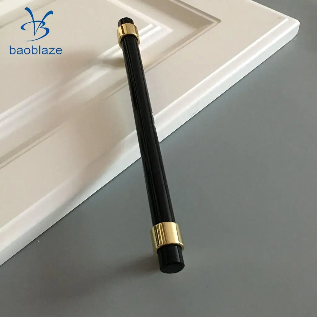 Acrylic Rod Bar Door Handles Drawer Kitchen Cupboard Cabinet Pull Knob Brushed 41mm/81mm/121mm/153mm