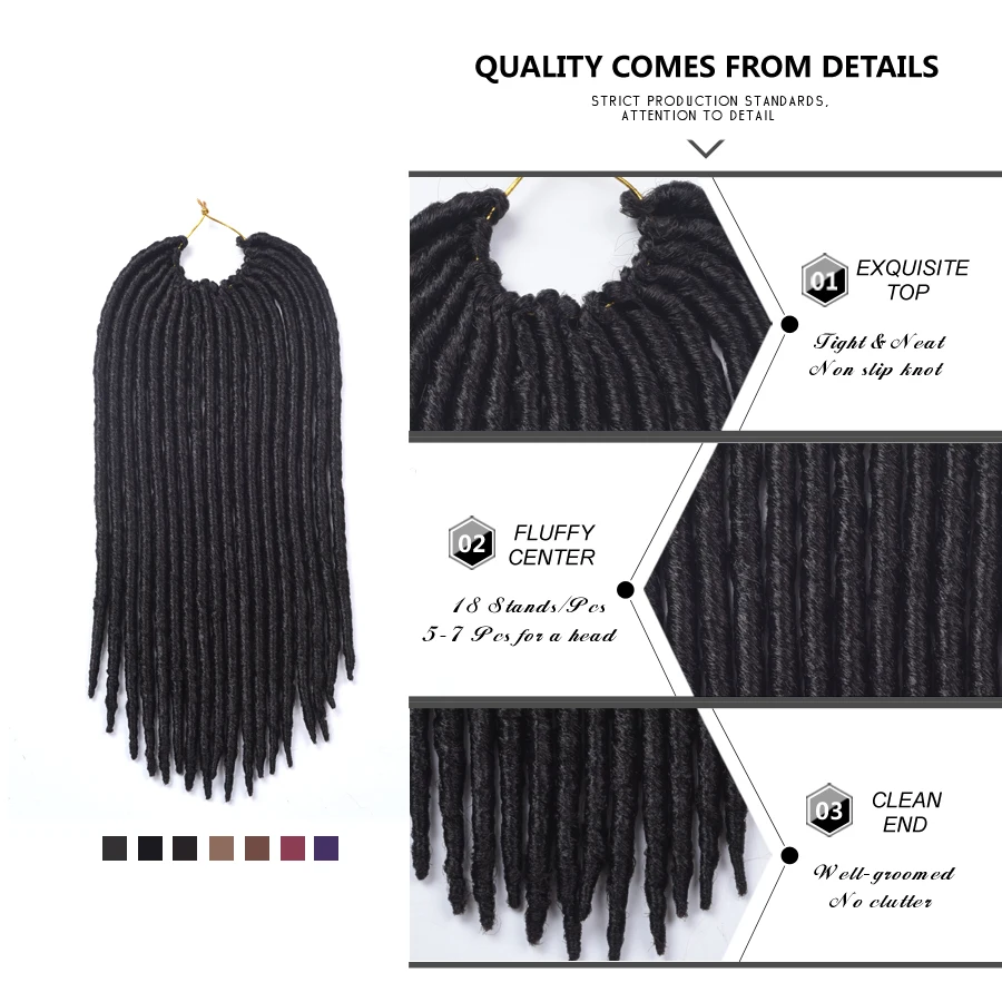 AliLeader для детей 1 10 упаковок Faux locs Наращивание волос Синтетические косички
