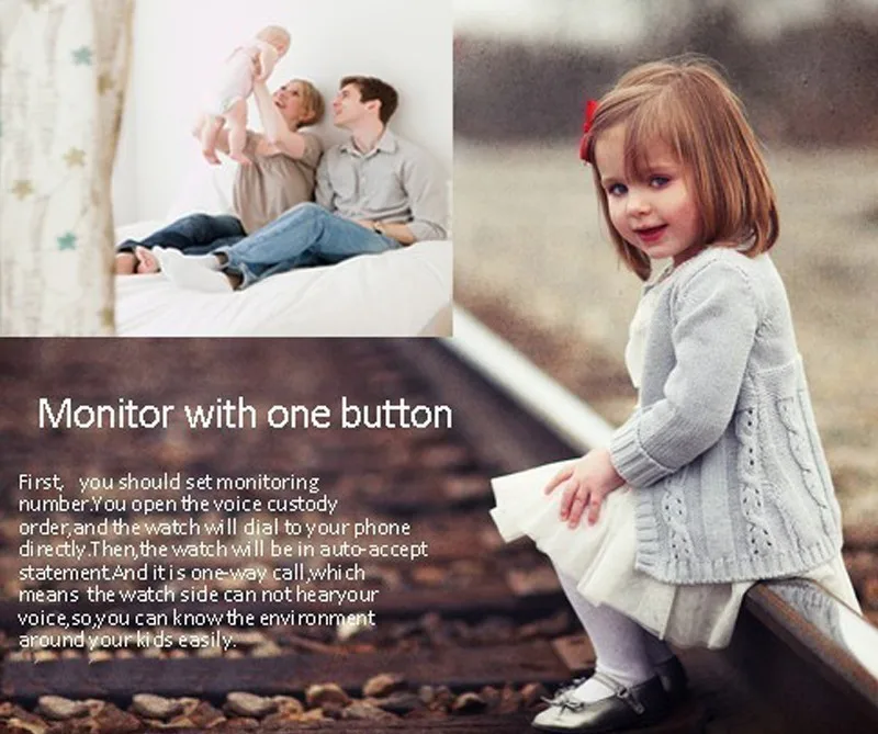 Spy GSM Smart Phone Watch Children Kid Wristwatch Q50 GPS Locator Tracker Bracelet Child Anti-Lost Smartwatch For Apple Android