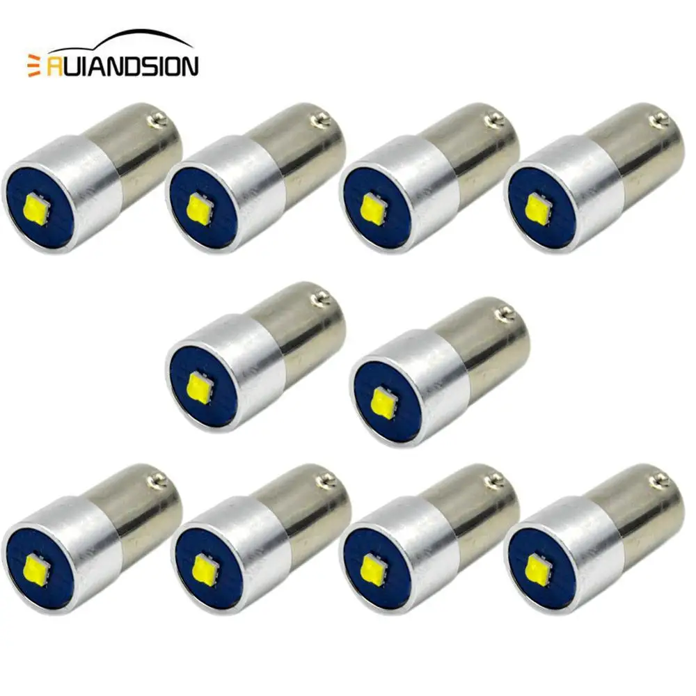 

10x 5W White C'ree 1-SMD BA9S T4W BAX9S BAY9S AC/DC 6V 12-24V LED Bulbs for Car Interior Parking Reading Wedge Indicators Light