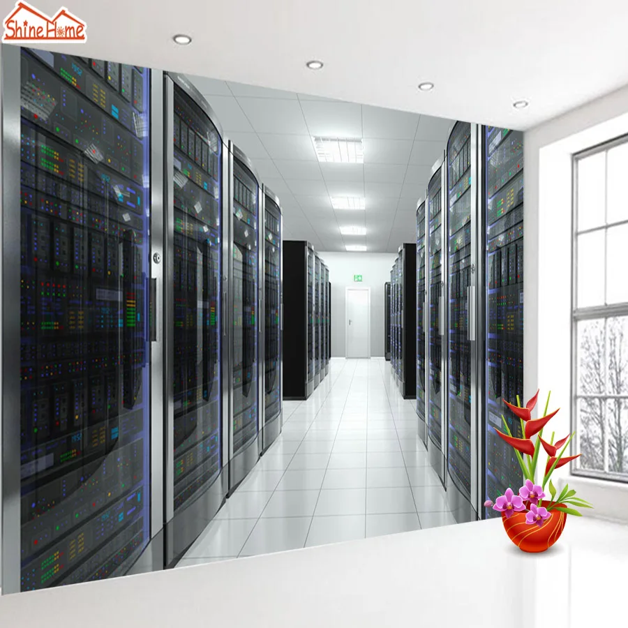 

ShineHome-High Technology Science Monitor Room Background Wallpapers Rolls 3d Wallpaper for Walls 3 d Livingroom Office Paper