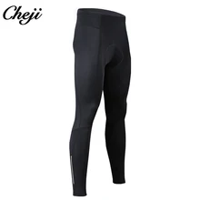 CHEJI длинные брюки для велоспорта гель мягкий мужские черные дышащий MTB дорожный велосипед лайкра велошорты Cycling брюки Костюмы