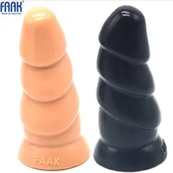 FAAK унисекс большой гриб головой анальный плагин с присоской Мужской простаты Массажер гей Секс-игрушки взрослых продуктов секса магазин