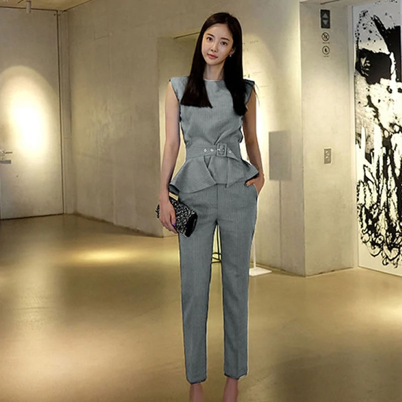 women's sleeveless pant suits