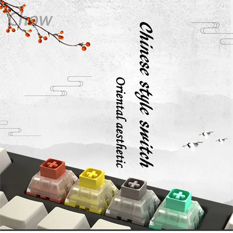 Kailh переключатель коробки, древний серый/благородный желтый/китайский красный/застекленный зеленый для механической игровой клавиатуры выключатель MX