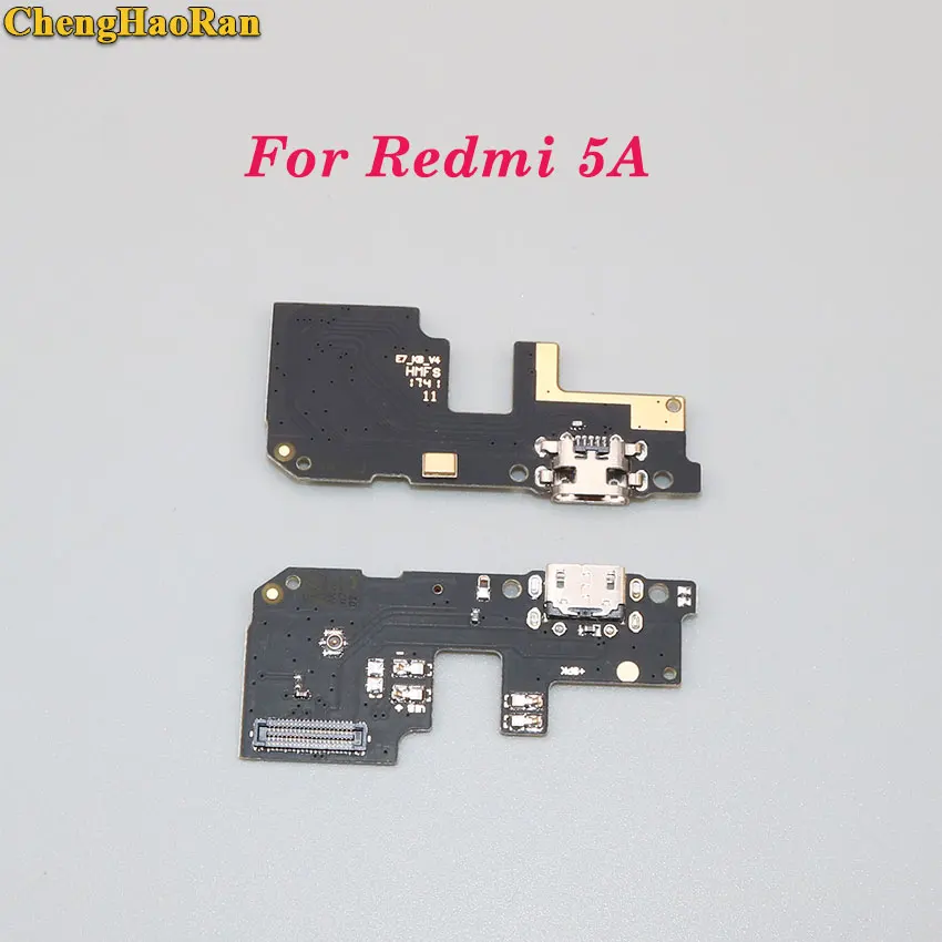 ChengHaoRan usb зарядный порт док-станция разъем для платы микрофон для Xiaomi redmi 1 2 3 3s 4 pro 4A 4X5 5A 6 6A - Цвет: For Redmi 5A