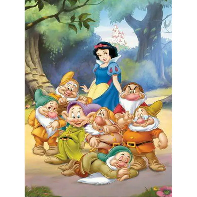 

5D Diy Diamond Painting Stitch snow White square rhinestones Diamond Embroidery unfinished Home Decor needlework arts