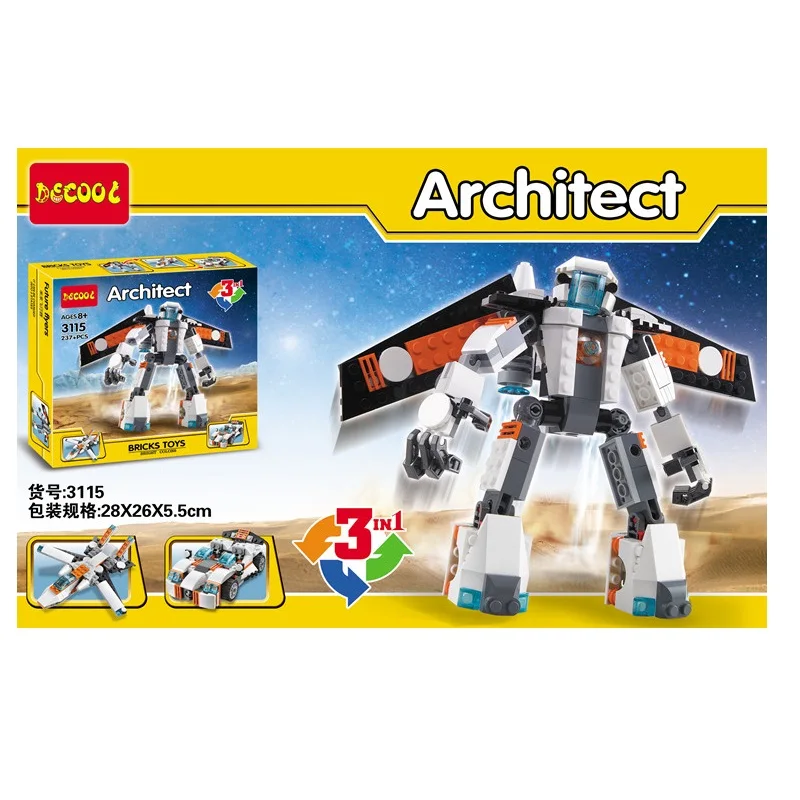 big sale decool 3115 city architect creator 3 in 1 future flyers lego future flyers