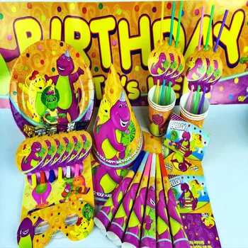 

luxury Dinosaur boy happy birthday kids set supplies birthday wedding child party tableware set Decorations set high quality