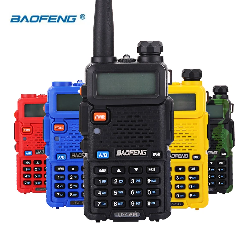 BaoFeng UV-5R Walkie Talkie Two Way Radio UV5R transceiver 128CH 5W VHF UHF 136-174Mhz & 400-520Mhz Dual Band 