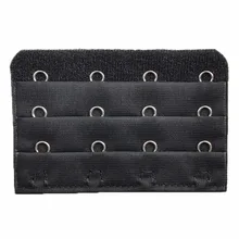 Сексуальный бюстгальтер расширитель расширение бюстгальтер ремешка 3 ряд 4 Крючки клип на ремешок мягкий бюстгальтер застежка крючок расширители Аксессуары для нижнего белья