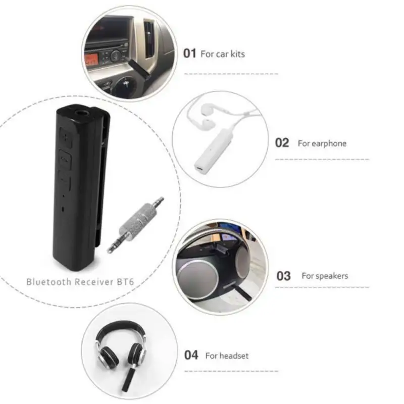 Мини 3 5 мм разъем Bluetooth автомобильный комплект гарнитура музыкальный аудио