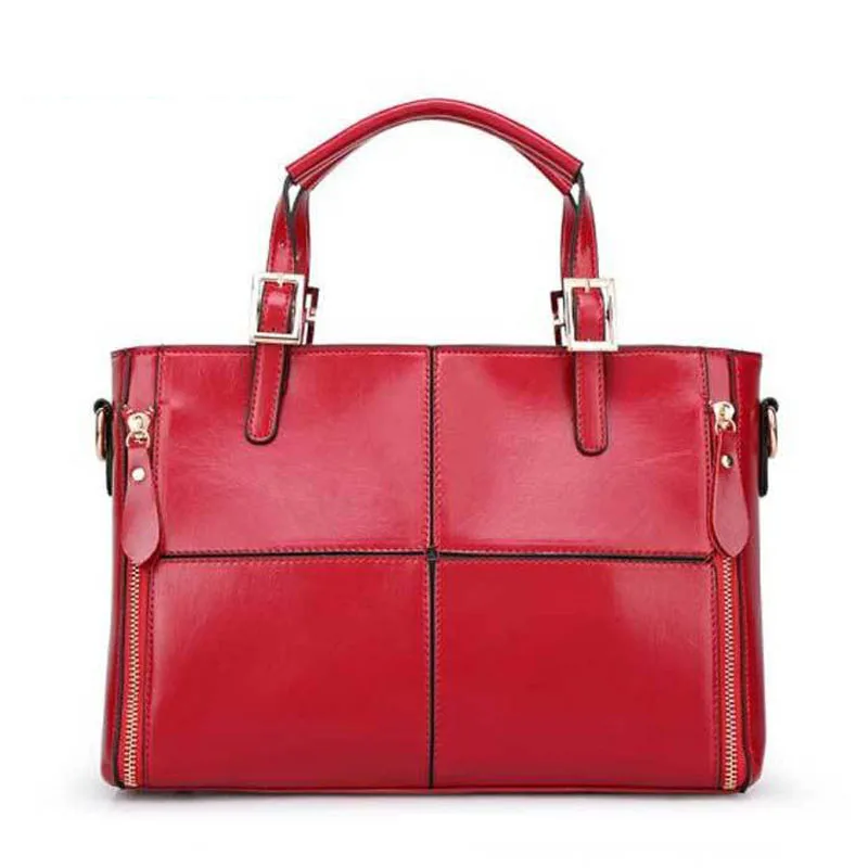 New Fashion Women Handbag Women Leather Shoulder Bag Patchwork Handbags Brown Plaid Messenger Bag Tote Bags Bolsos Mujer Free
