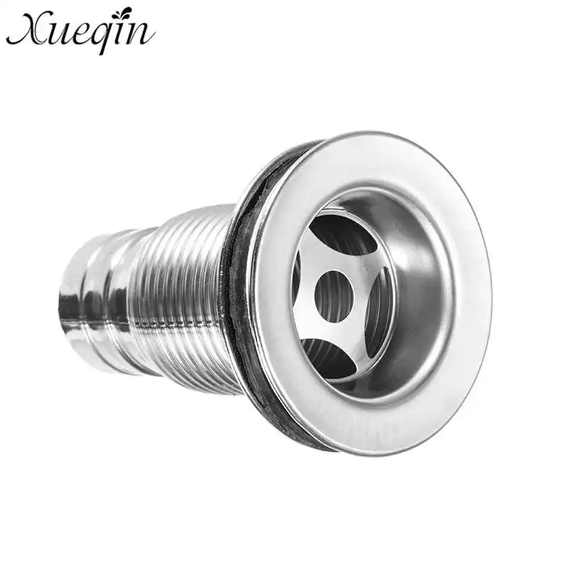

Xueqin 1 PC Stainless Steel Kitchen Bathroom Basin Sink Drain Strainer Straight Drainage Stopper Waste Plug Sink Filter
