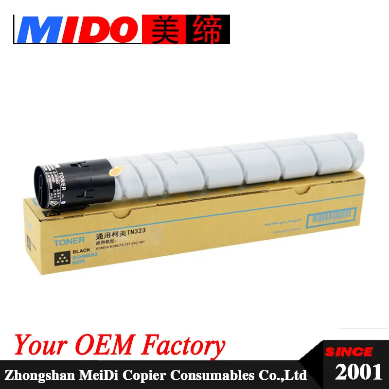 

Toner cartridge TN323 tn-323 tn 323 compatible Bizhub 227 287 367