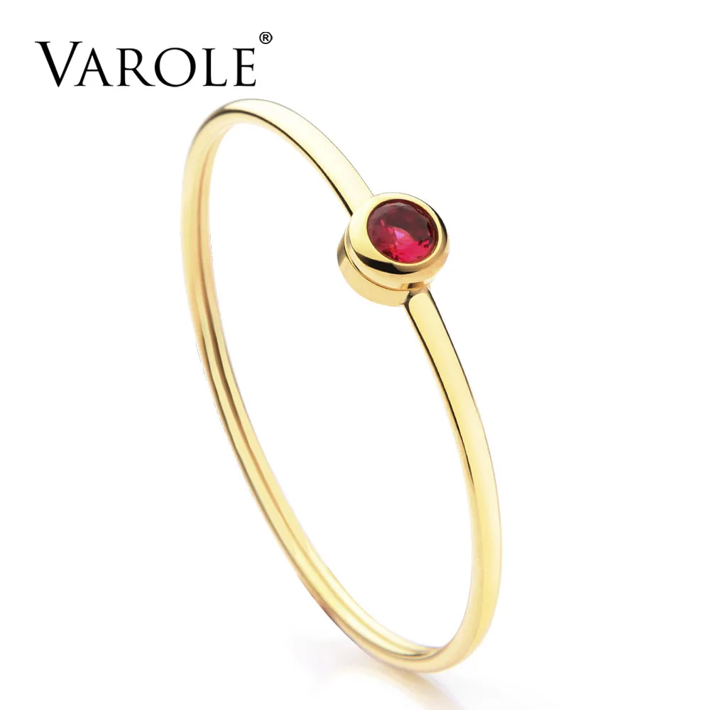 VAROLE Can Open Shining Crystal Cuff Bracelets For Women Jewelry Stainless Steel Gold Color Bracelets & Bangles Female Pulseras VAROLE Can Open Shining Crystal Cuff Bracelets For Women Jewelry Stainless Steel Gold Color Bracelets & Bangles Female Pulseras