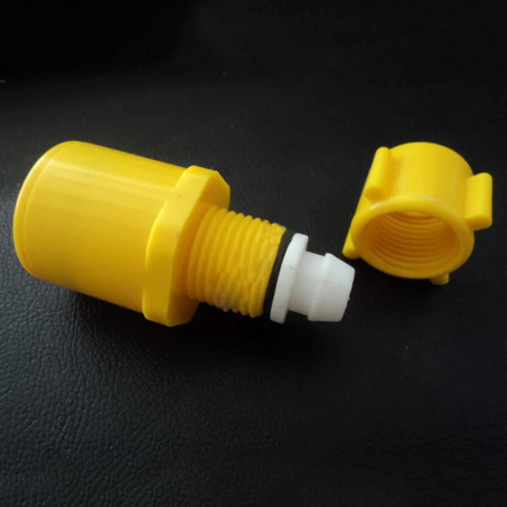 5PCS Poultry Chicken Watering Nipple Connector Drinker Feeder Pipe Adapter