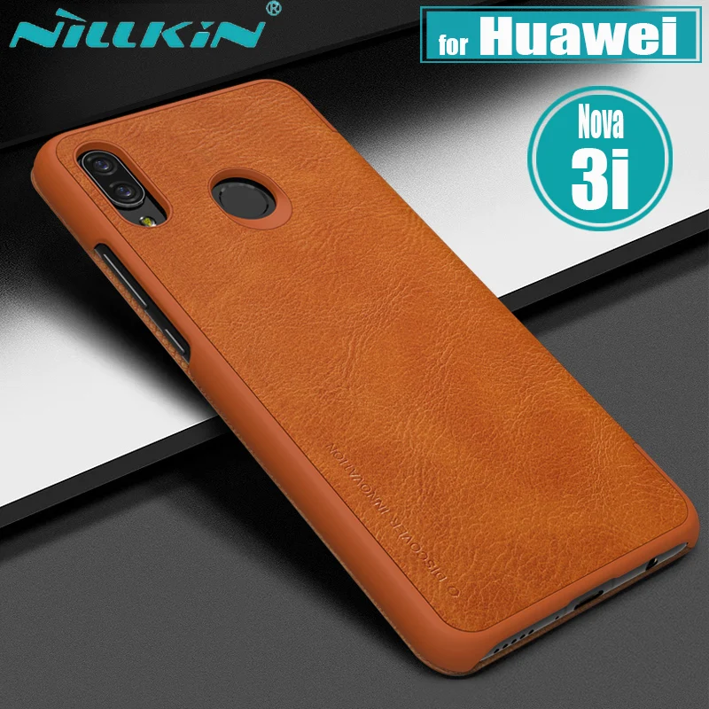 Nilkin for Huawei Nova 3i Case Cover Nillkin Retro Luxury Soft PU Flip Leather Wallet Smart