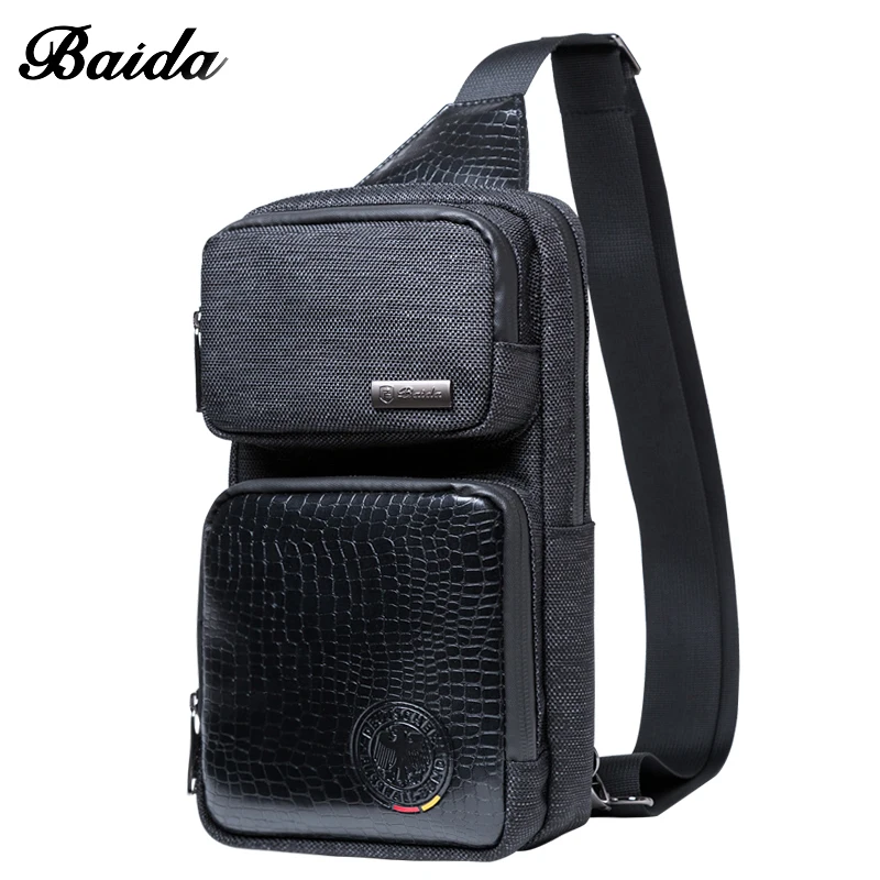 

BaiDa Hot Sale Waist Pack High Quality Fashion Business Chest Bag Female Unisex Mens Handbags Europen Style Bags