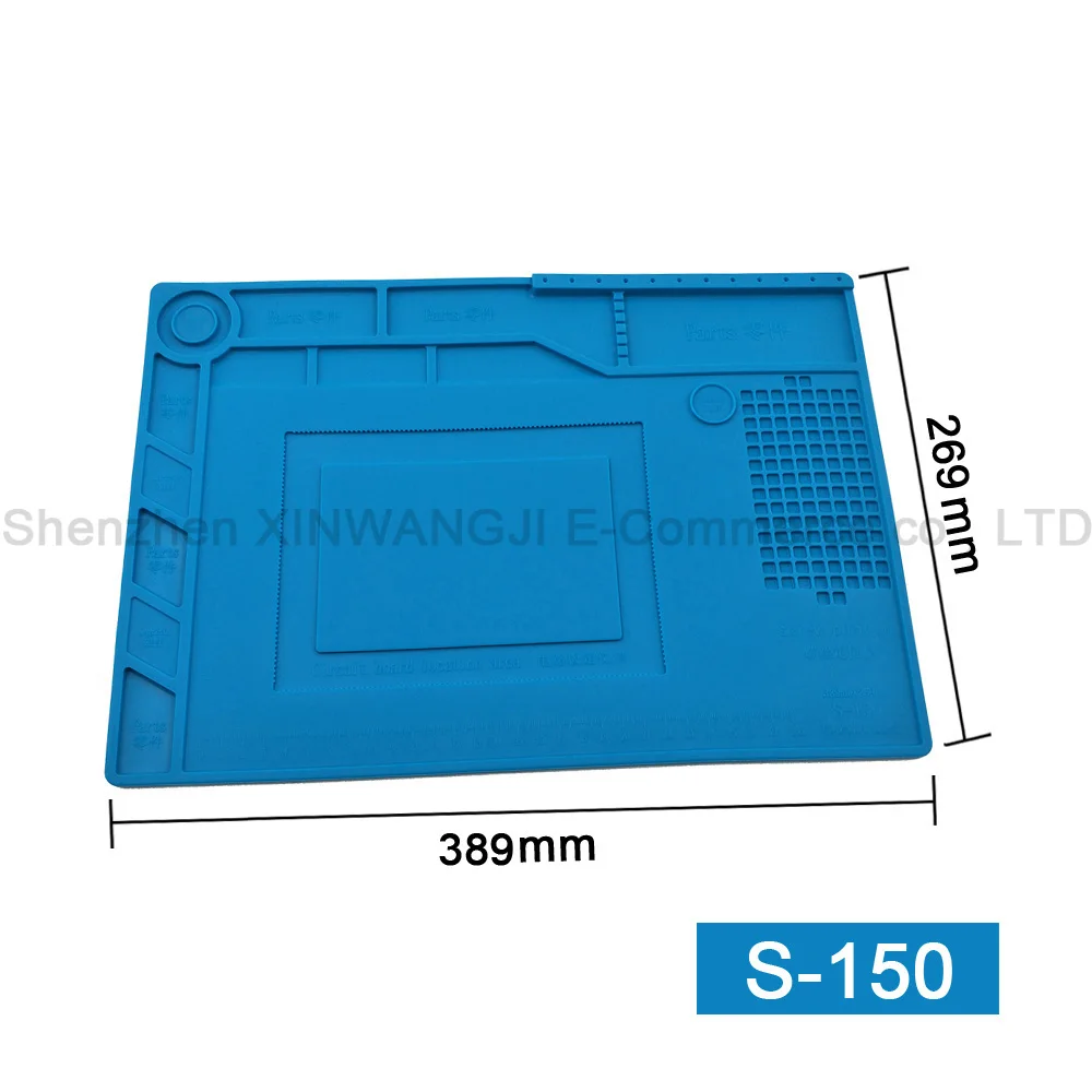Все виды размер Антистатическая теплоизоляция коврик утолщение силиконовый рабочий коврик Тепловая пушка паяльная станция обслуживание