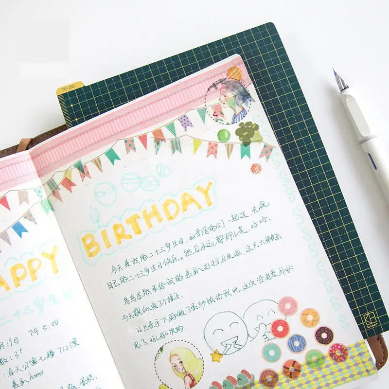 Креативная линейка тарелок для блокнот Dokibook Planner A5a6 школьные канцелярские